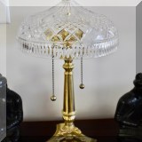 D23. Waterford Crystal lamp. 